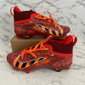 Nike Alpha Menace Elite 4 Camo Clemson Tigers Football Cleats Animal Men Size 14